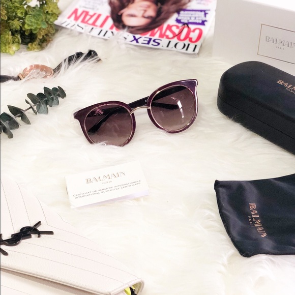 Balmain Accessories - Balmain Cat Eye Acetate Frame Sunglasses